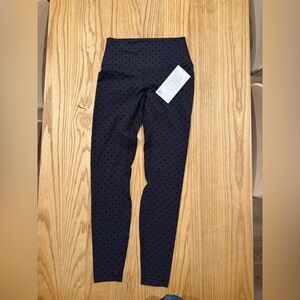 lululemon athletica Kids Black Polka Dot Leggings